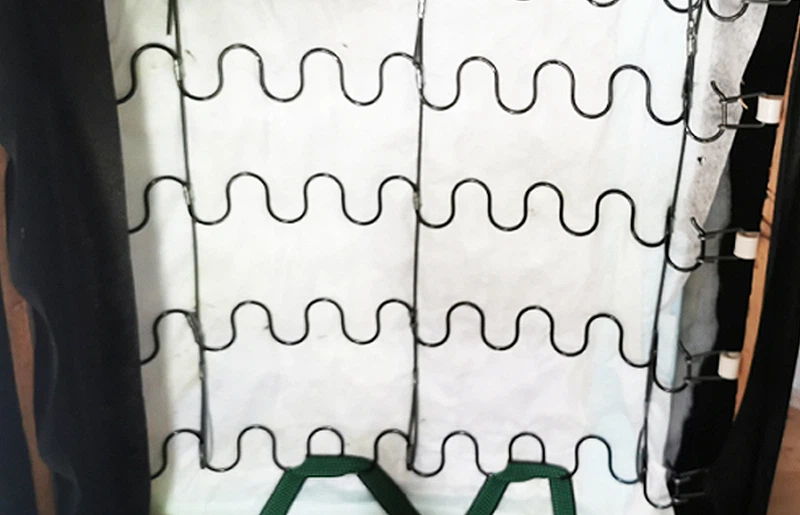 Spring system and padding Spring system and padding